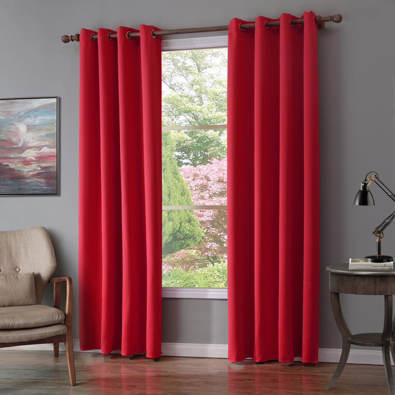 Bedroom curtain single piece shade cloth
