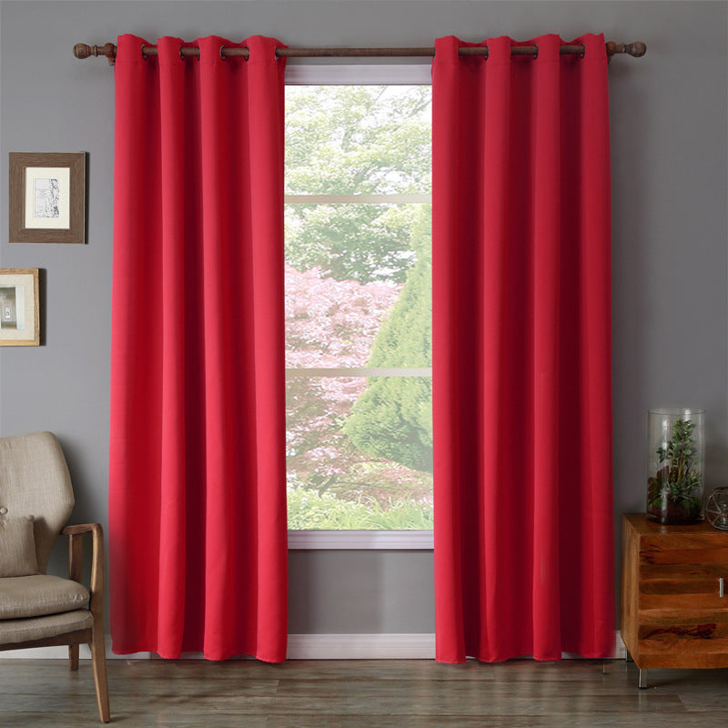 Bedroom curtain single piece shade cloth