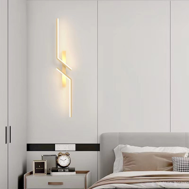 modern wall lamp minimalist strip design LED wall lamp for bedroom ambient lighting minimalist strip wall lamp for living room modern wall lamp for hallway lighting energy saving LED wall lamp design